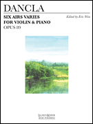 SIX AIRS VARIES OP 89 VIOLIN AND PIANO-P.O.P. cover